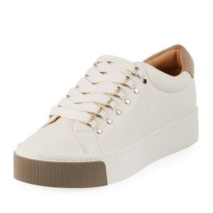 Joie Hanan White Sneakers with Grey Detail